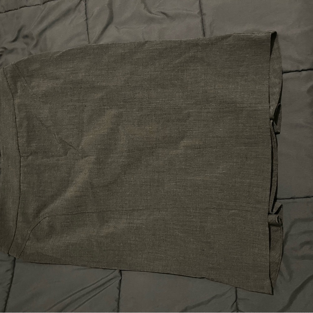 Style & Co. Gray Pencil Skirt with ruffles